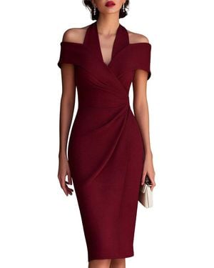Dilireba Midi Dress - Red