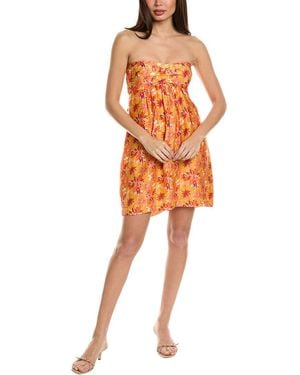 ViX Lowana Mustard Chloe Mini Dress - Orange