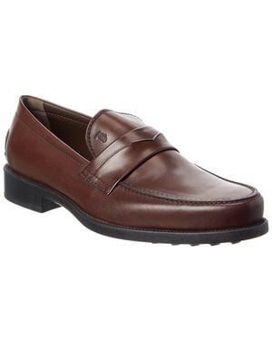 Tod's Leather Loafer - Brown