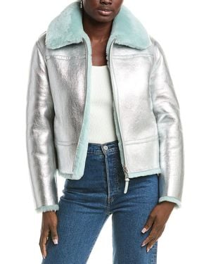 Mackage Betty Reversible Leather Jacket - Gray