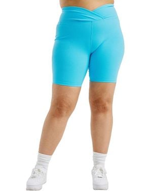 Year Of Ours V Waist Biker Short - Blue