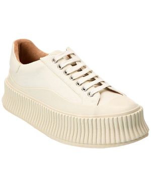 Jil Sander Logo Canvas Sneaker - White