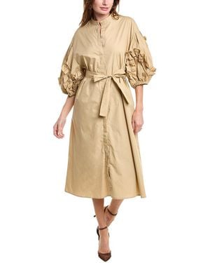 Beulah London Midi Dress - Natural