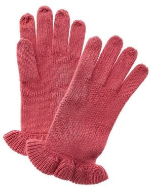 Sofiacashmere Sofiacashmere Touchscreen Cashmere Gloves - Red