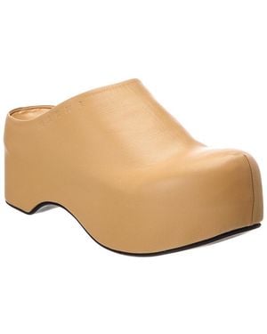 Marni Leather Sandal - Natural