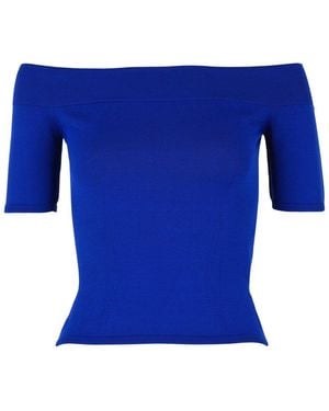 McQueen Crop Top - Blue