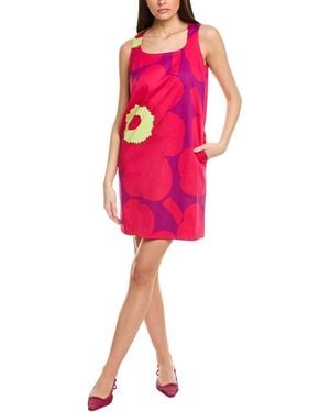 Marimekko Kestit Unikko Shift Dress - Red