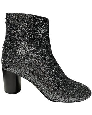 Isabel Marant Ritza Glitter-Coated Bootie (Authentic Pre-Loved) - Black