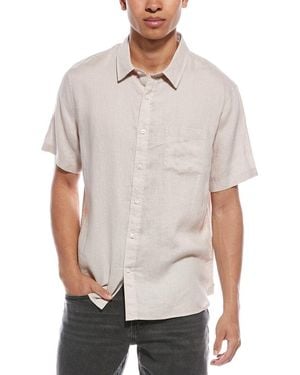 Vince Classic Fit Linen Shirt - White