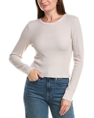 Michael Stars Palmer Cropped T-shirt - Gray