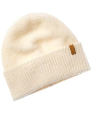 Vince Boucle Cuffed Wool & Cashmere-Blend Hat - Natural