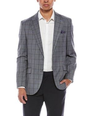 Tailorbyrd Mélange Windowpane Sportcoat - Grey