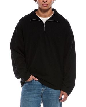 PANGAIA Wool Funnel Neck Jumper - Black