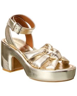 Robert Clergerie Dayna Leather Sandal - Metallic