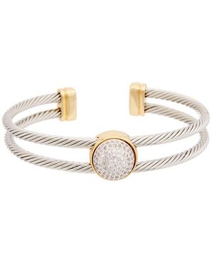 Juvell 18K-Plated Cz Cuff - White