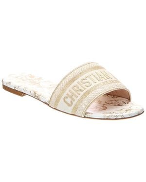 Dior Cotton Sandal - White