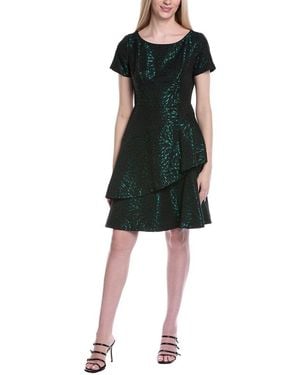 Shani Jacquard Sheath Dress - Black