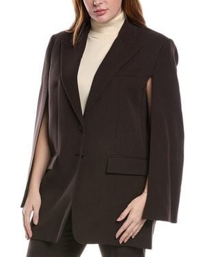 Michael Kors Collection Wool Cape Jacket - Black
