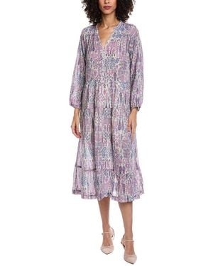 Ba&sh Robe Pidola Midi Dress - Purple