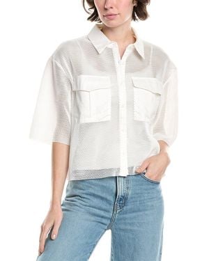 Endless Rose Mesh Net Top - White