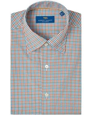 Robert Talbott Morgan Multi Check Shirt - Blue