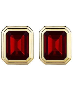 Kai Fine Jewelry 14K 5.00 Ct. Tw. Garnet Stud Earrings - Red