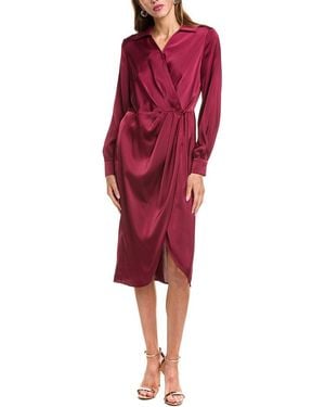 Nicole Miller Midi Dress - Red
