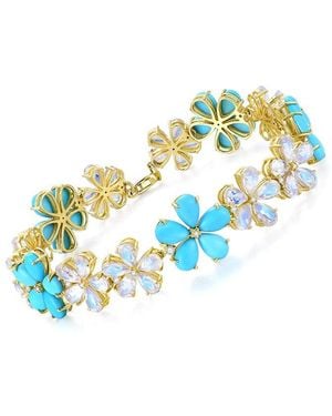 Nina Zhou Jewelry 14k 19.30 Ct. Tw. Gemstone Bracelet - Blue