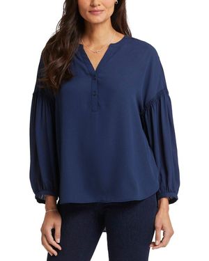 NYDJ Paulina Blouse - Blue