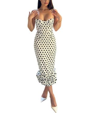 COLON DIANA Midi Dress - Metallic