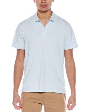 Vince Slub Polo Shirt - Blue