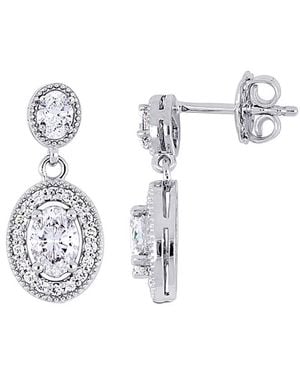 Diamond Select Cuts 14K 1.52 Ct. Tw. Diamond Drop Earrings - White
