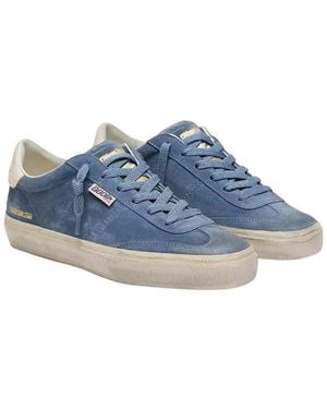 Golden Goose Soul-Star Leather Trainer - Blue