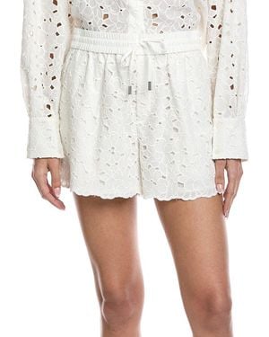 Jonathan Simkhai Laurence Eyelet Short - White