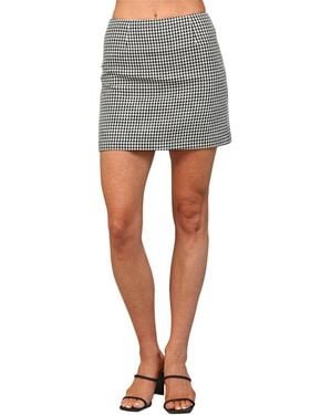Fate Wool-blend Mini Skirt - Grey