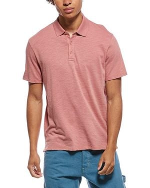 Vince Slub Polo Shirt - Red