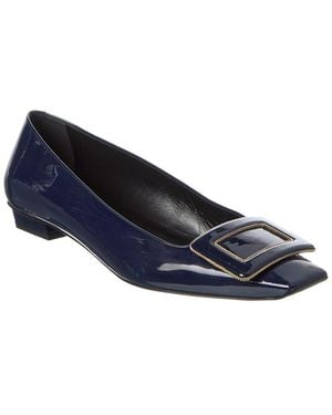 Roger Vivier Belle Vivier Leather Pump - Blue