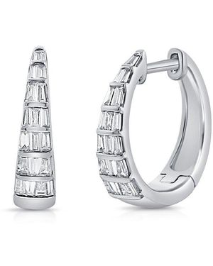 Sabrina Designs 14K 0.35 Ct. Tw. Diamond Hoop Earrings - Metallic