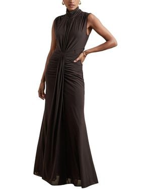 Reiss Daniella Ruched Sleeveless Maxi Dress - Purple