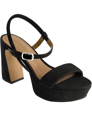 Bernardo Ventura Suede Platform Sandal - Black