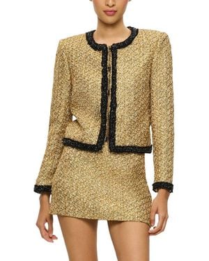 Alice + Olivia Landon Box Jacket - Natural