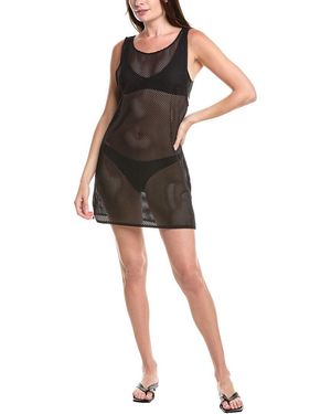 Sea Level Surf Mesh Sleeveless Cover-Up - Black