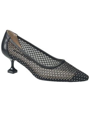 French Connection Elise Mesh And Stone Heel - Metallic