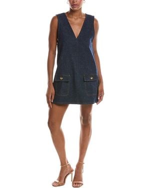 FRAME The Pinafore Shift Dress - Blue