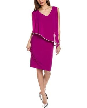 Joseph Ribkoff Popover Cocktail Dress - Purple
