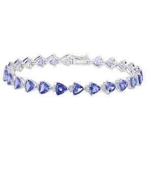 Effy Fine Jewelry 14K 10.08 Ct. Tw. Diamond & Tanzanite Bracelet - Blue