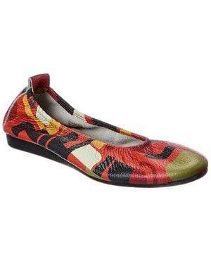 Arche Laius Leather Flat - Red