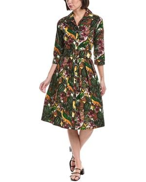 Samantha Sung Audrey Shirtdress - Green