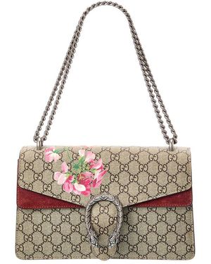 Gucci Beige GG Supreme Canvas Embroidered Heart Roses Day  display picture 1
