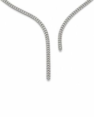 Prince Diamond & Jewelry 14K 9.68 Ct. Tw.Natural Diamond Fancy Necklace - White